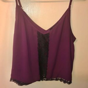 Maroon Lace Tank Top Forever21